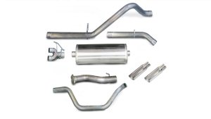 Chevrolet Silverado Performance Exhaust - Dual Rear Exit - CORSA Performance - Cat Back - Polished - `07-`08